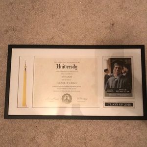 Diploma picture frame